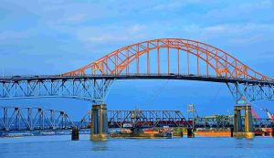 Illustrazione di un ponte in ferro (Pixabay)
