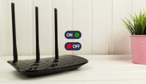 Router acceso o spento