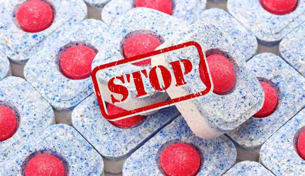 Stop alle pastiglie della lavastoviglie