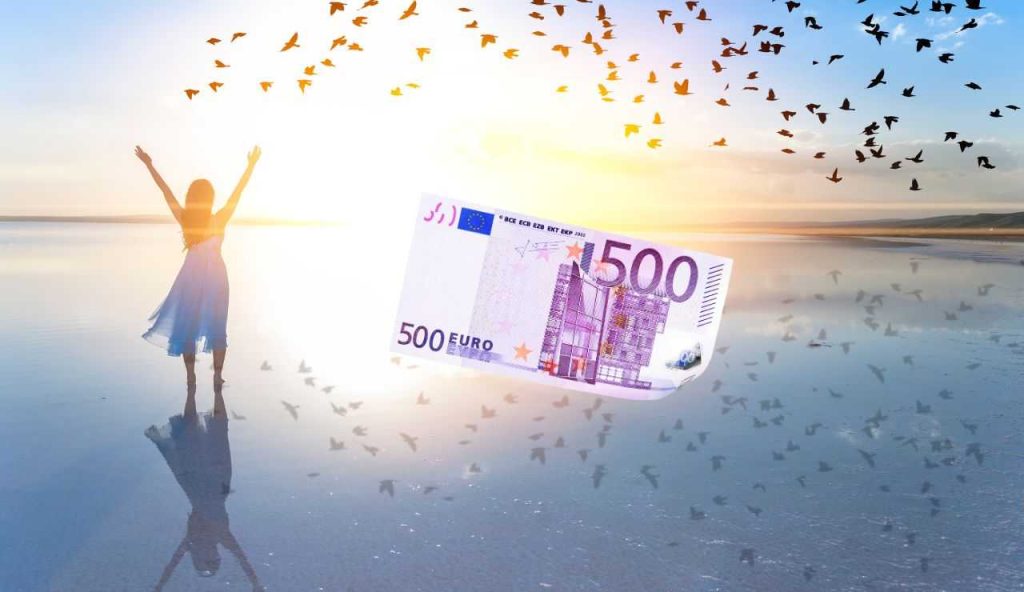 Concetto di libertà e 500 euro