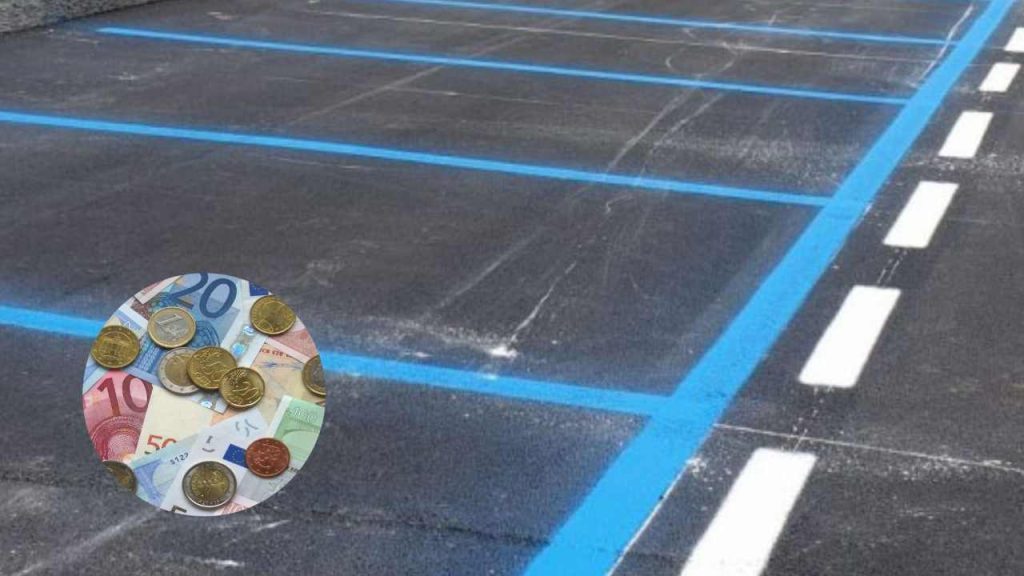 Strisce blu e soldi